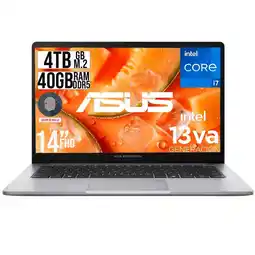 Falabella PORTATIL EXPERTBOOK INTEL CORE I7-13620H SSD 4TB RAM 40GB DDR5 LED 14 FHD oferta