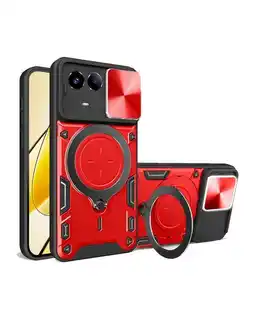 Falabella Funda Protección Cámara Con Soporte Compatible Realme 11 5G Rojo oferta