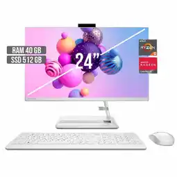 Falabella TODO EN UNO AIO 3 AMD RYZEN 5-7530U SSD 512GB RAM 40GB LED 24 FHD oferta