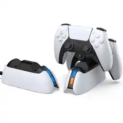 Falabella Base Cargador doble controles dualsense PS5 con indicador led - cable USB-C carga rápida oferta