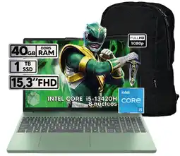 Falabella PORTATIL IDEAPAD SLIM 3 I5 13420H 40GB RAM 1TB SSD 15.3 FHD GREEN LIGHT + BOLSO OBSEQUIO oferta