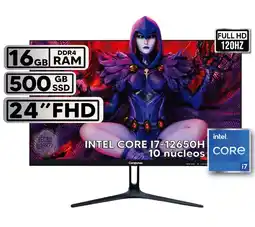 Falabella MINI PC DE MESA INTEL CORE I7-12650H 16GB 500GB SSD MONITOR 238 FHD 120Hz oferta