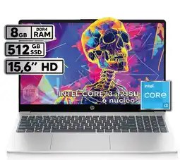 Falabella PORTATIL INTEL CORE I3 1215U 8GB RAM 512 GB SSD PANTALLA 15,6 FHD SILVER oferta