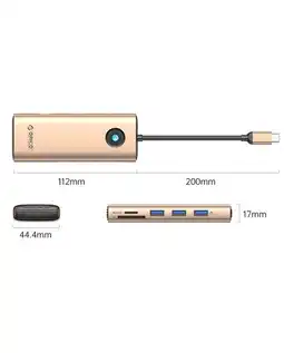 Falabella Hub Tipo-c Multifunción 8 En 1 De 5 Gbps De 100w Pw11 oferta