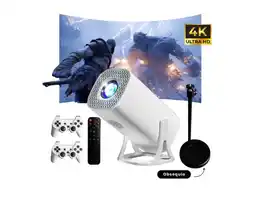 Falabella Proyector Smart S40 Max 4k Android 11 5g + 2 Controles + Base Metálica oferta