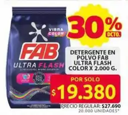 Ara FAB Ultra Flash detergente en polvo oferta