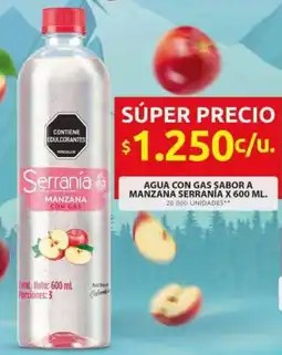 Ara Serranía agua con gas sabor a manzana oferta