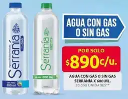 Ara Serranía agua con gas o sin gas oferta