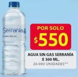 Ara Serranía agua sin gas oferta