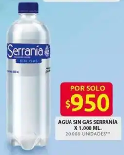Ara Serranía agua sin gas oferta