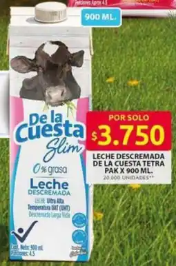Ara De la cuesta leche descremada tetra pak oferta