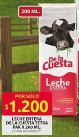 Ara De la cuesta leche entera tetra pak oferta