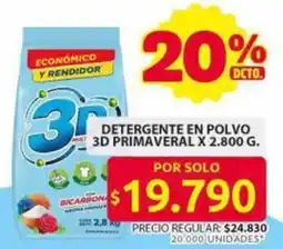 Ara 3D primaveral detergente en polvo oferta