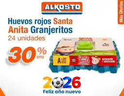 Alkosto Santa anita granjeritos huevos rojos oferta