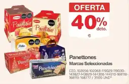 Makro Panettones marcas seleccionadas oferta
