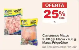 Makro FrigoGher camarones mixtos y tilapia oferta
