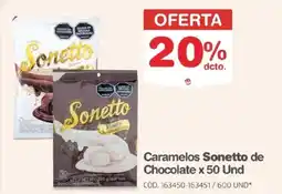 Makro Sonetto caramelos de chocolate oferta