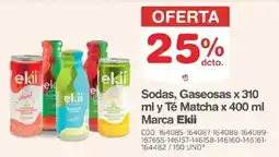 Makro Ekii sodas, gaseosas y té matcha oferta