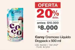Makro Carey cremoso líquido oferta