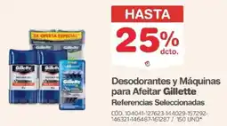 Makro Gillette desodorantes y maquinas de afeitar oferta