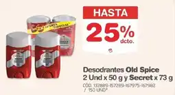 Makro Old Spice y Secret desodorantes oferta