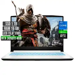 Falabella SWORD INTEL CORE I7-11800H RTX 3050TI 4GB SSD 1TB RAM 16GB LED 15,6 FULL HD 144Hz oferta