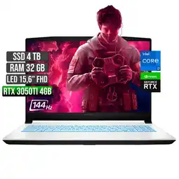 Falabella SWORD INTEL CORE I7-11800H RTX 3050TI 4GB SSD 4TB RAM 32GB LED 15,6 FULL HD 144Hz oferta