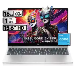 Falabella PORTATIL INTEL CORE I3 1215U 16 GB RAM 1 TB SSD PANTALLA 15,6 FHD SILVER oferta