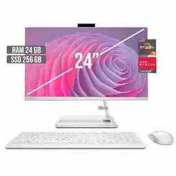 Falabella TODO EN UNO AIO 3 AMD RYZEN 5-7530U SSD 256GB RAM 24GB LED 24 FHD oferta