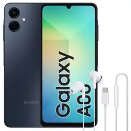 Falabella Celular Galaxy A06 128GB 4GB Blk + Audífonos Tipo C Wht oferta