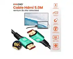 Falabella Cable Hdmi 8k 4k Alta Velocidad 48gbps 5 Metros Innovo oferta