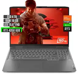 Falabella LOQ AMD RYZEN 7-7840HS RTX 4050 6GB SSD 4TB RAM 16GB LED 15,6 FHD 165Hz oferta