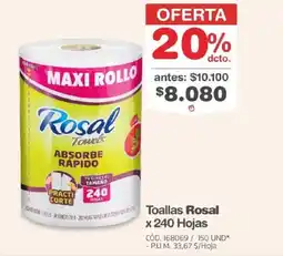Makro Rosal toallas oferta