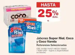 Makro Jabones Super Riel, Coco y Coco Varela oferta