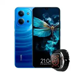 Falabella Celular Redmi 15C 256GB 4+4GB Ram Azul + Smartwatch oferta
