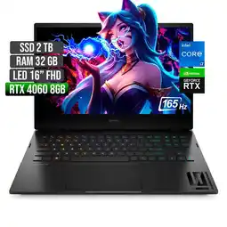 Falabella OMEN INTEL CORE I7-13620H RTX 4060 8GB SSD 2TB RAM 32GB LED 16" FHD 165Hz oferta