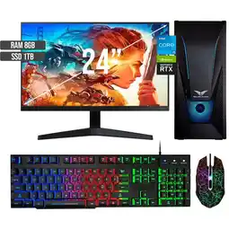 Falabella PC GAMER INTEL CORE I5-12400 RTX 3050 8GB SSD 1TB RAM 8GB LED 24 FHD oferta