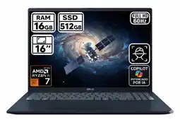 Falabella Portátil Vivobook Amd Ryzen Ai 7 350 Ram 16Gb Ddr5 Ssd 512gb 16 Pulg Computador Portátil oferta
