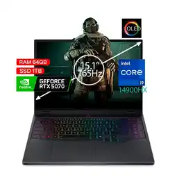 Falabella Portátil Gamer Legion 5 Intel Core 9 14900HX 64GB/ 1TB SSD RTX 5070 8GB 15,1 OLED oferta