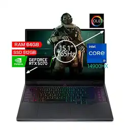Falabella Portátil Gamer Legion 5 Intel Core 9 14900HX 64GB/ 512 SSD RTX 5070 8GB 15,1 OLED oferta