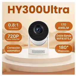 Falabella Mini Proyector Hy300ultra Portatil 210 Ansi con Wifi Bluetooth y Enfoque Electrico oferta