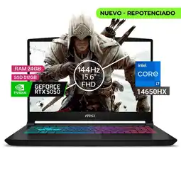 Falabella Portátil Gamer Katana Intel Core I7 14650hx 24/512 Rtx5050 8gb Negro 15,6 Fhd oferta