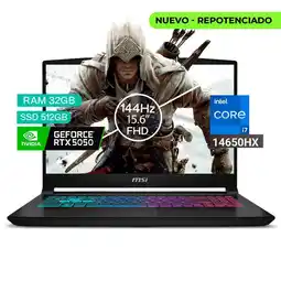 Falabella Portátil Gamer Katana Intel Core I7 14650hx 32/512 Rtx5050 8gb Negro 15,6 Fhd oferta