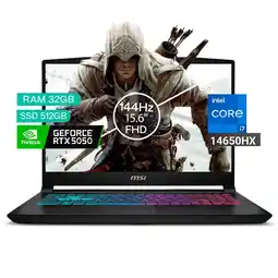Falabella Portátil Gamer Katana Intel Core I7 14650hx 32/512 Rtx5050 8gb Negro 15,6 Fhd oferta