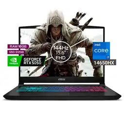 Falabella Portátil Gamer Katana Intel Core I7 14650hx 16/512 Rtx5050 8gb Negro 15,6 Fhd oferta