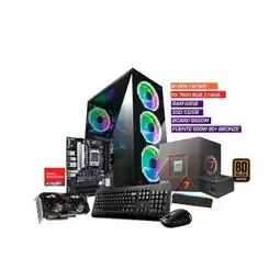 Falabella PC GAMER R7 8700F RX76008GB 64GBRam 512GB Ssd B650M 600W+80 oferta