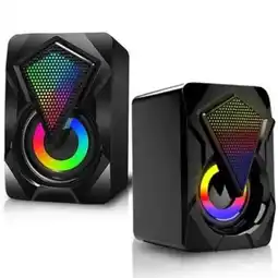 Falabella PARLANTE USB-PLUG DE 6W GAMER RGB X2 oferta