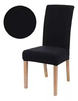 Falabella Funda Protecto Silla Comedor Completo x 6 Negro oferta