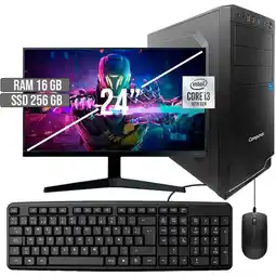 Falabella COMPUTADOR INTEL CORE I3-10105 SSD 256GB RAM 16GB LED 24 FHD oferta