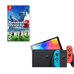 Falabella Switch Oled Neon Con Juego Xenoblade 3 oferta